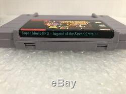 Super Mario RPG Legend of the Seven Stars (Super Nintendo SNES) Complete. CIB