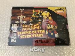 Super Mario RPG Legend of the Seven Stars (Super Nintendo SNES) Complete. CIB