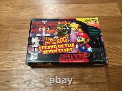 Super Mario RPG Super Nintendo Entertainment System SNES Box with manual