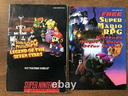 Super Mario RPG (Super Nintendo SNES) Complete CIB with Ad