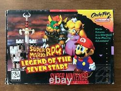 Super Mario RPG (Super Nintendo SNES) Complete CIB with Ad