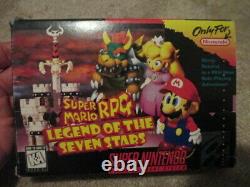 Super Mario RPG (Super Nintendo SNES) Complete CIB with Magazine + Ads