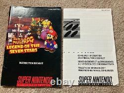 Super Mario RPG (Super Nintendo SNES) Complete CIB with Magazine + Poster