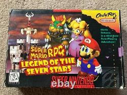 Super Mario RPG (Super Nintendo SNES) Complete CIB with Magazine + Poster