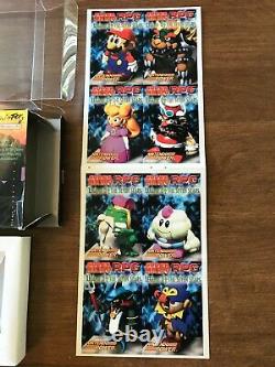 Super Mario RPG (Super Nintendo SNES) Complete CIB with Poster + Cards EX