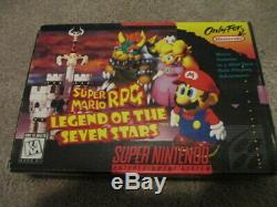 Super Mario RPG (Super Nintendo SNES) Complete CIB with Poster + Magazine + Ad