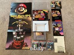 Super Mario RPG (Super Nintendo SNES) Complete CIB with Posters + Cards