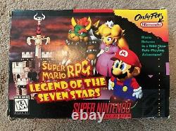 Super Mario RPG (Super Nintendo SNES) Complete CIB with Posters + Cards