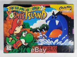 Super Mario World 2 Yoshi's Island AUTHENTIC Super Nintendo SNES Complete CIB