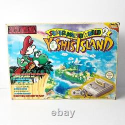 Super Mario World 2 Yoshi's Island Edition Box Super Nintendo SNES Console