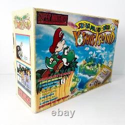 Super Mario World 2 Yoshi's Island Edition Box Super Nintendo SNES Console