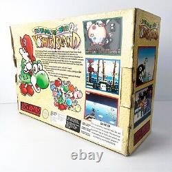 Super Mario World 2 Yoshi's Island Edition Box Super Nintendo SNES Console