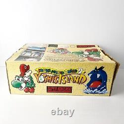 Super Mario World 2 Yoshi's Island Edition Box Super Nintendo SNES Console