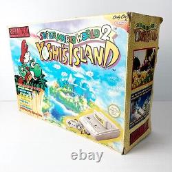 Super Mario World 2 Yoshi's Island Edition Box Super Nintendo SNES Console