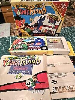 Super Mario World 2 Yoshi's Island Limited Edition Big Box Complete SNES