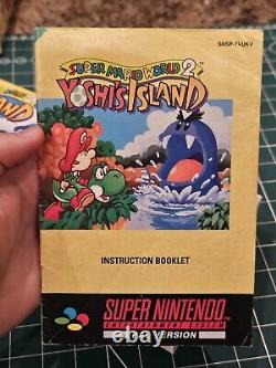 Super Mario World 2 Yoshi's Island Limited Edition Big Box Complete SNES