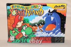 Super Mario World 2 Yoshi's Island SNES Complete CIB EXCELLENT CONDITION! RARE