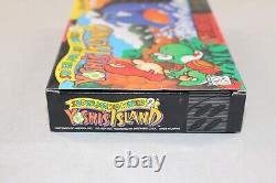 Super Mario World 2 Yoshi's Island SNES Complete CIB EXCELLENT CONDITION! RARE
