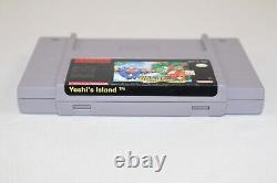 Super Mario World 2 Yoshi's Island SNES Complete CIB EXCELLENT CONDITION! RARE