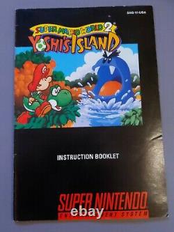 Super Mario World 2 Yoshi's Island SNES (Super Nintendo, 1995) CIB Complete