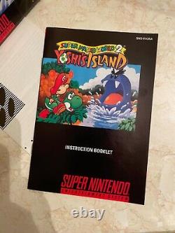 Super Mario World 2 Yoshi's Island (Super Nintendo SNES, 1995) CIB Complete