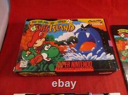 Super Mario World 2 Yoshi's Island (Super Nintendo SNES 1995) COMPLETE with Box Y