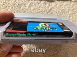 Super Mario World First Edition (Super Nintendo SNES) Complete CIB with Magazine