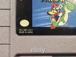 Super Mario World For Snes Complete! First Release 1st Print! No Box