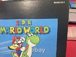 Super Mario World For Snes Complete! First Release 1st Print! No Box