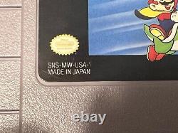 Super Mario World For Snes Complete! First Release 1st Print! No Box