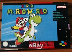 Super Mario World NOE mint condition CIB PAL OVP Snes Super Nintendo