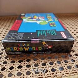 Super Mario World NTSC-U US/Canada Ultra Rare Complete CIB SNES Super Nintendo