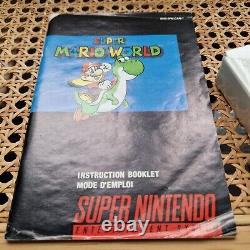 Super Mario World NTSC-U US/Canada Ultra Rare Complete CIB SNES Super Nintendo