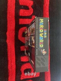 Super Mario World SMW USA VERSION SNES Super Nintendo Complete in Box CIB MINT