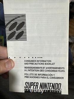 Super Mario World Super Nintendo SNES 100% CIB Complete Box Manual Inserts