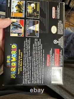 Super Mario World Super Nintendo SNES 100% CIB Complete Box Manual Inserts