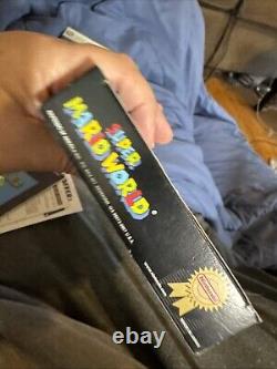 Super Mario World Super Nintendo SNES 100% CIB Complete Box Manual Inserts