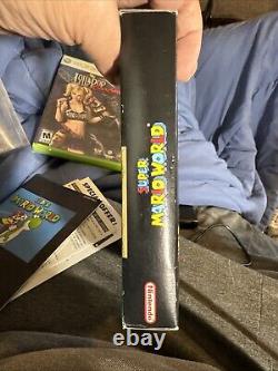 Super Mario World Super Nintendo SNES 100% CIB Complete Box Manual Inserts