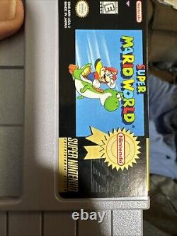 Super Mario World Super Nintendo SNES 100% CIB Complete Box Manual Inserts