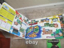 Super Mario World (Super Nintendo SNES) Complete CIB with 2 Magazines + Posters