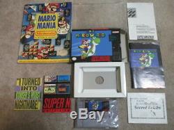 Super Mario World (Super Nintendo SNES) Complete CIB with Magazine Collector