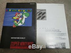 Super Mario World (Super Nintendo SNES) Complete CIB with Magazine Collector