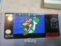 Super Mario World (Super Nintendo SNES) Complete CIB with Magazine Collector