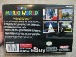 Super Mario World (Super Nintendo SNES) Complete CIB with Magazine Collector