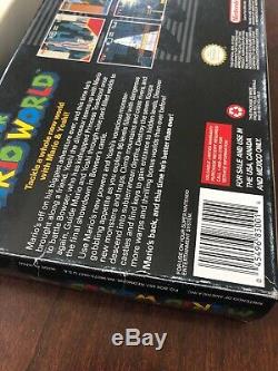 Super Mario World (Super Nintendo, SNES) Complete in Box - Original Black Label