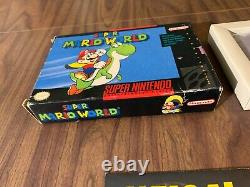 Super Mario World (Super Nintendo, SNES) - Complete in box - Black Label