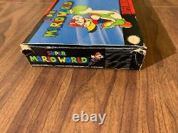 Super Mario World (Super Nintendo, SNES) - Complete in box - Black Label