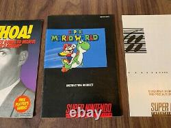 Super Mario World (Super Nintendo, SNES) - Complete in box - Black Label