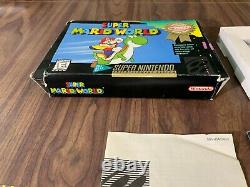 Super Mario World (Super Nintendo, SNES) Complete in box - Player's Choice box