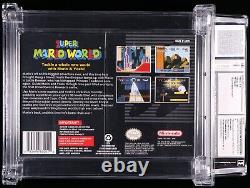 Super Mario World Super Nintendo SNES NEW Sealed Not VGA but WATA Graded 7.0 B+